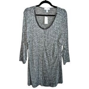 𝐃𝐑𝐄𝐒𝐒𝐁𝐀𝐑𝐍 | NWT STRIPED LONG SLEEP LIGHTWEIGHT DRESS